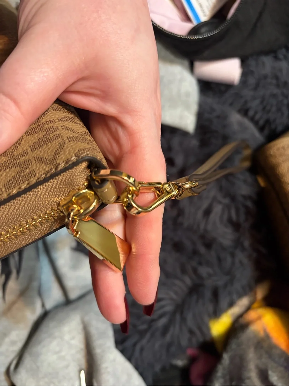 Michael Kors Tan/Brown Logo Tote with Matching Wallet
